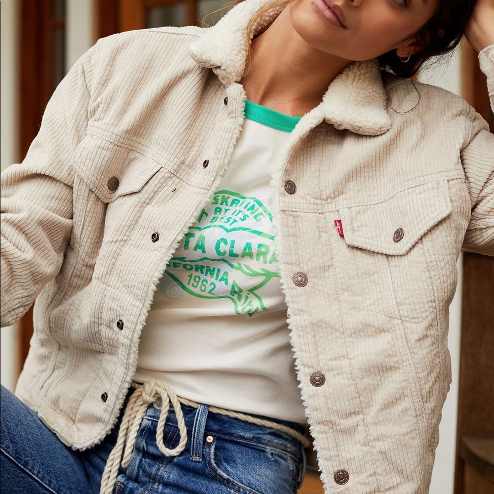 Levi’s Ex-Boyfriend Sherpa Lined Denim Trucker Jacket